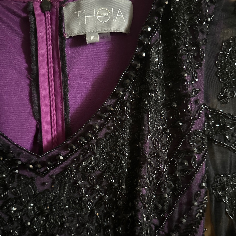 Theia Sequin Cocktail Dress